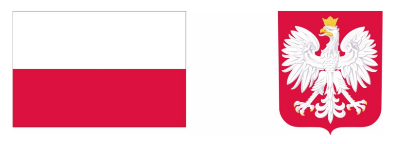 flaga polski oraz godło Polski